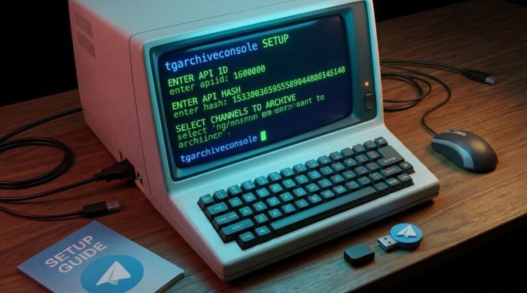 how to set up tgarchiveconsole